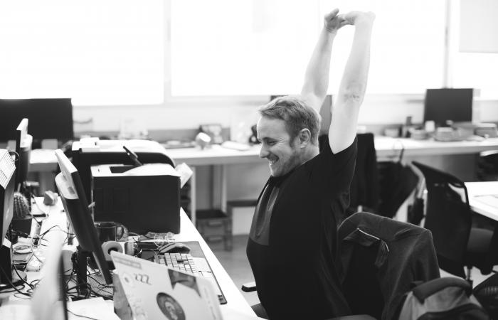 Studenten im Betrieb